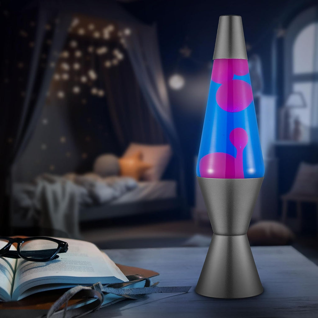 Lava® Lamp 14.5" Cosmic Wave Motion Light, Purple Wax and Blue Liquid P659144