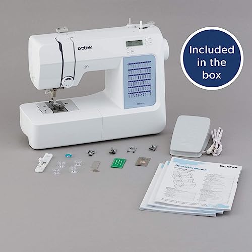 Brother CS5055 Computerized Sewing Machine, 60 Stitches, White T197