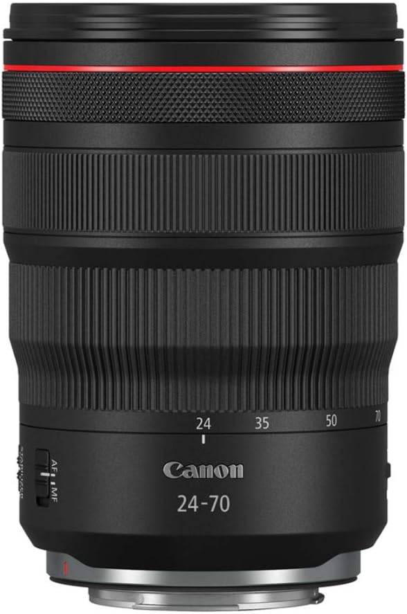 Canon RF24-70mm F2.8 L is USM Lens, Standard Zoom Lens, Compatible with EOS R Series Mirrorless Cameras, Black