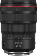 Canon RF24-70mm F2.8 L is USM Lens, Standard Zoom Lens, Compatible with EOS R Series Mirrorless Cameras, Black
