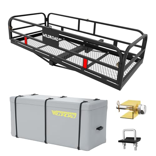 Wildroad Hitch Cargo Carrier 500 LBS with Waterproof Cargo Bag O941
