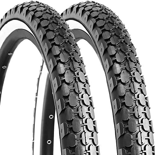 Hycline 2 Pack Bike Tire,24/26x2.125 Inch Folding Replacement Tire for Beach Cruiser Bicycle