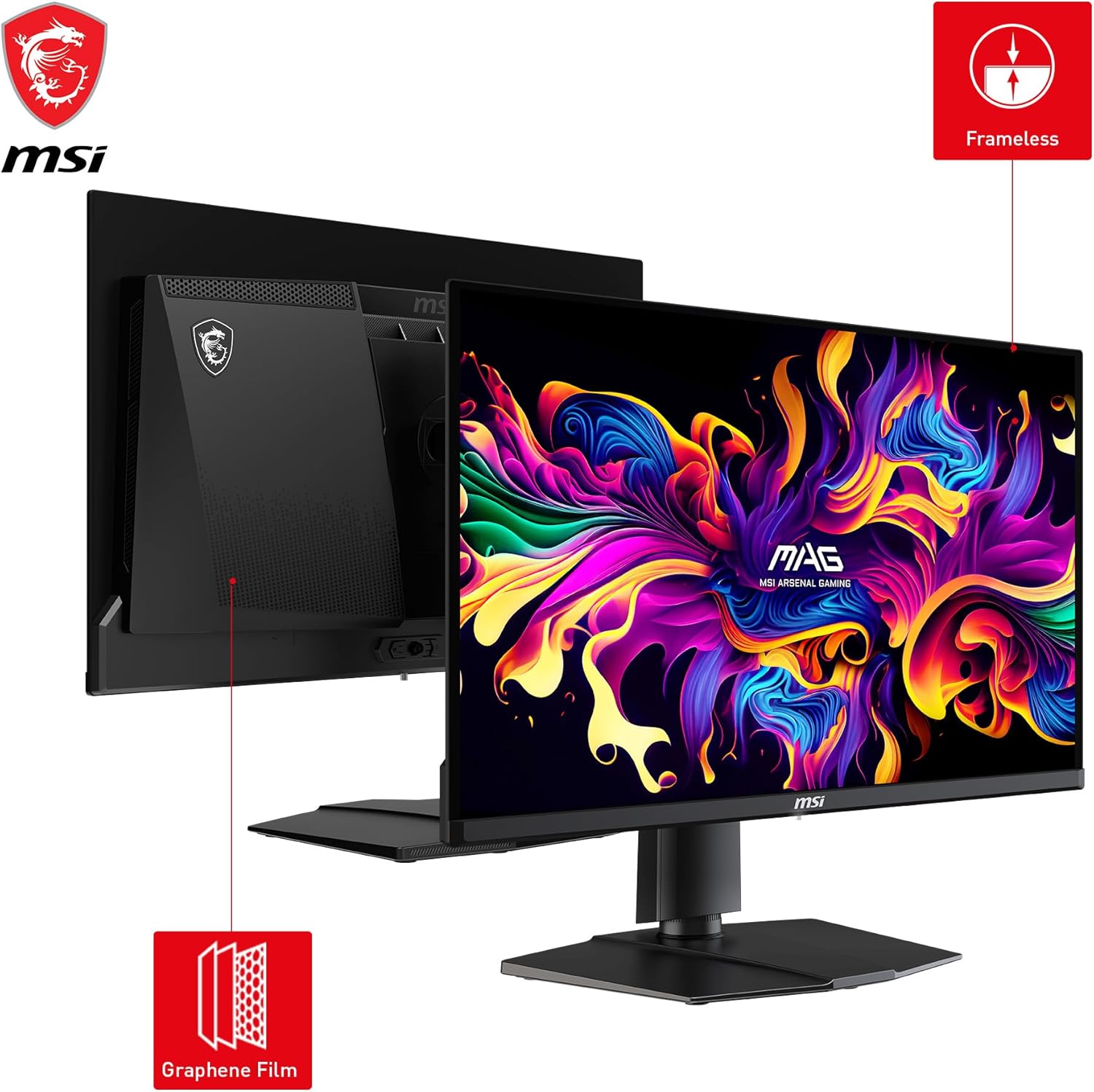 MSI MAG 271QPX QD-OLED 27" OLED Gaming Monitor, QHD 360Hz P9350