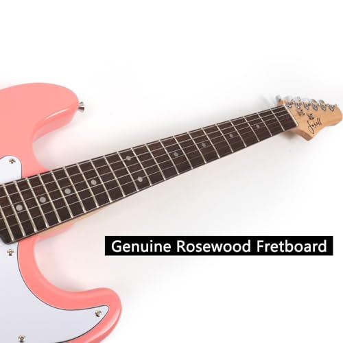 39 Inch Electric Guitar Basswood Body Maple Neck Rosewood Fretboard Gig Bag Pink X870