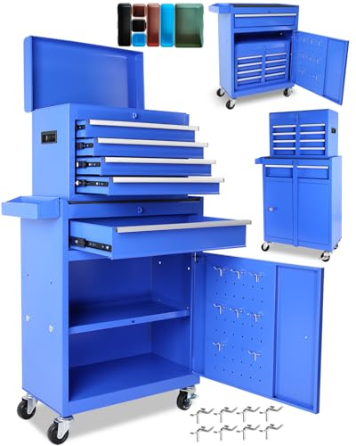 5-Drawer Rolling Tool Chest with Brake Casters, Black E95317