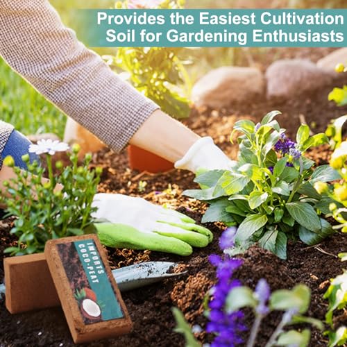 Coco Coir Bricks for Plants, Natural Organic Compressed Fiber, 4 Pack N9981