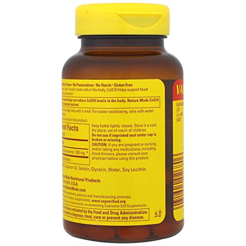 Nature Made CoQ10 200mg Softgels, Heart Health Supplement, 80 Count Z955161