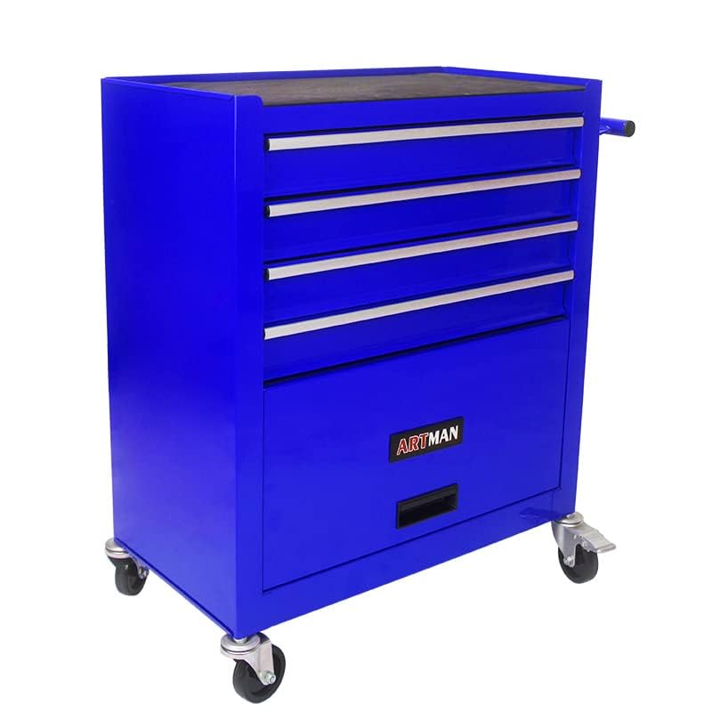 5-Drawer Rolling Tool Cart with Wheels, Black V51953
