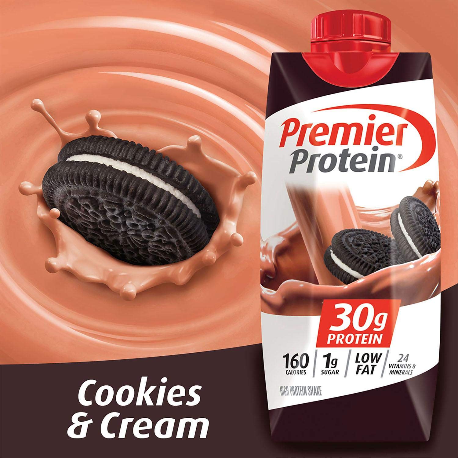 Premier Protein High-Protein Shake, Cookies & Cream, 132 Fl Oz P3914