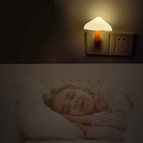 AUSAYE 4 Pack Plug in Mushroom LED Night Light for Bedroom R30736