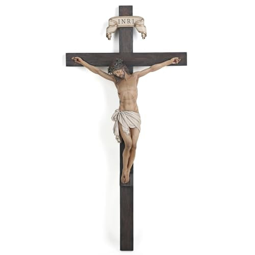 BC Catholic Crucifix Wall Cross 24" H Jesus Christ Indoor Home Decor Q2061