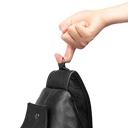 Polare Cowhide Leather Waterproof Sling Crossbody Bag for Men J51434