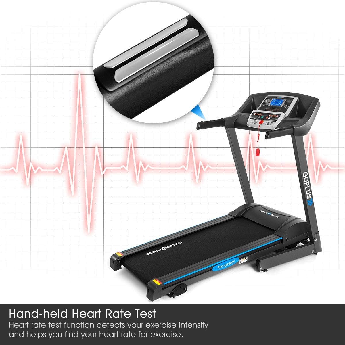 Goplus 2.25HP Electric Folding Treadmill with Incline for Home Gym F274