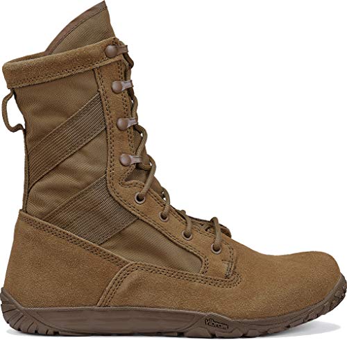 Tactical Research Mini-Mil TR105 8" Men's Tactical Boots Coyote Brown Leather T14426