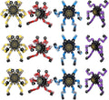 12Pcs Transformable Fidget Spinners for Kids&Adults, Deformable Chain DIY Robot Spinners Fingertip Stress Relief Sensory Fidget Toys for Kids, Fingertip Gyros Toy for ADHD Autism Gifts for Kids
