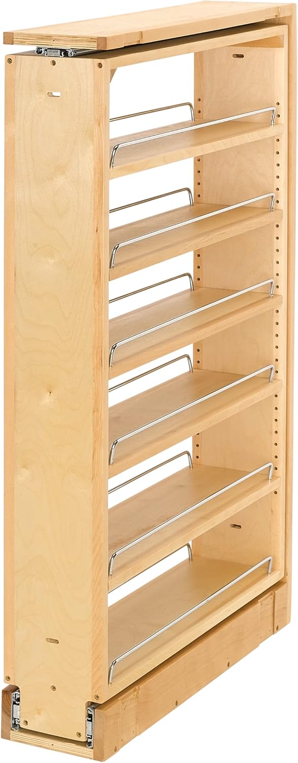 Rev-A-Shelf Wood Tall Filler Pull Out Organizer for Kitchen Y5014
