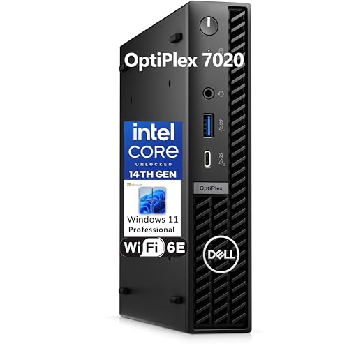 Dell OptiPlex 7020 MFF Business Desktop Computer, 7000 Micro Form Factor Mini PC, 14th Gen Intel 14-Core i5-14500T (Beat i7-13700T), 16GB DDR5 RAM, 512GB PCIe SSD, WiFi 6E, Bluetooth, Windows 11 Pro