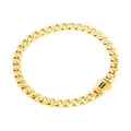 Nuragold 14k Yellow Gold 5mm Royal Monaco Miami Cuban Link Chain Bracelet, Mens Womens Fancy Box Clasp 7" 7.5" 8" 8.5" 9"