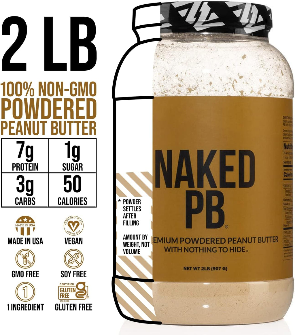 NAKED Soy Free Protein Bundle: 5LB Unflavored Whey and 2LB PB A50122