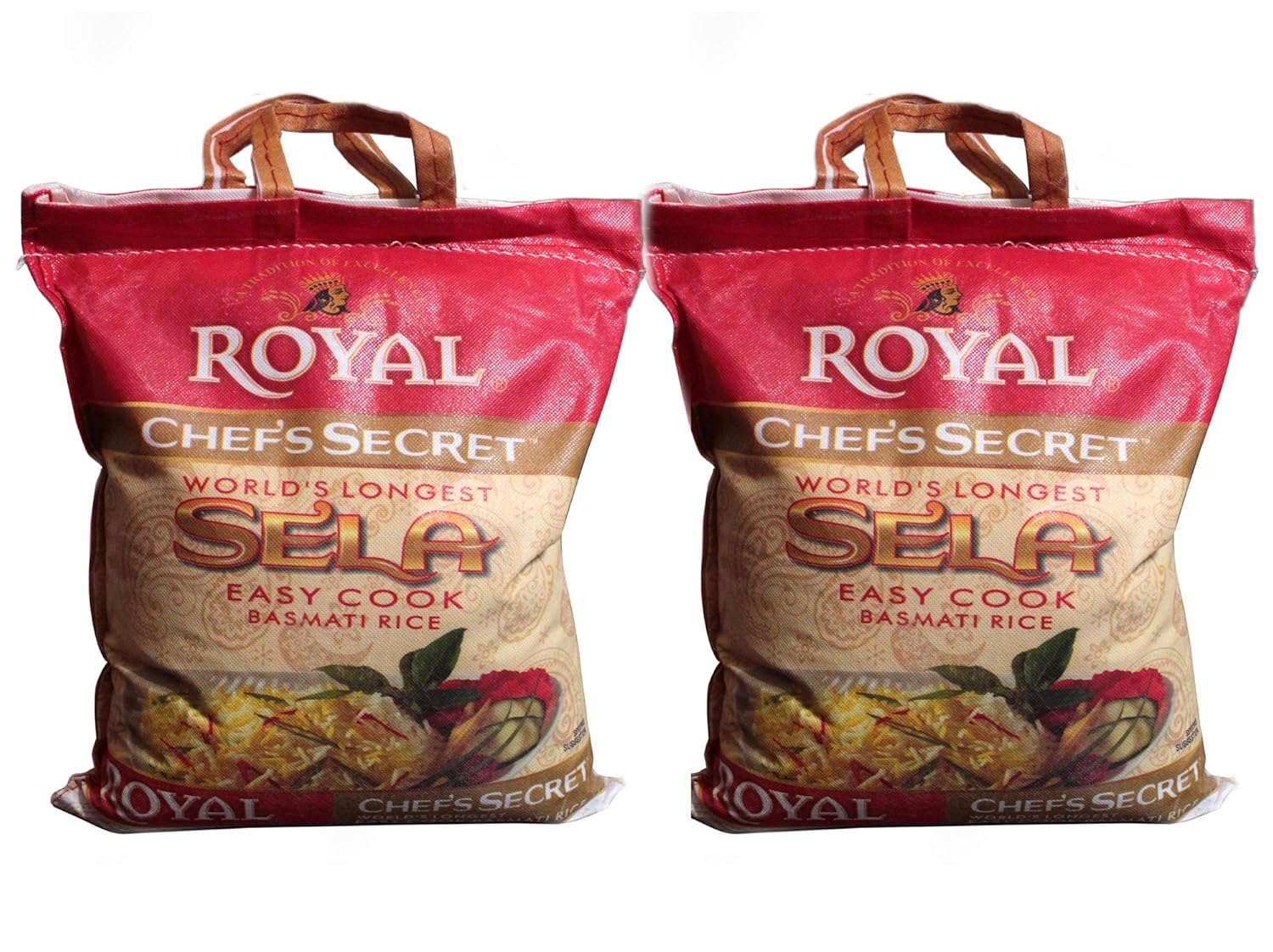 Basmati Rice Royal Chef's Secret World Longest Rice 20 lbs (2 Bags 10 lbs Each)