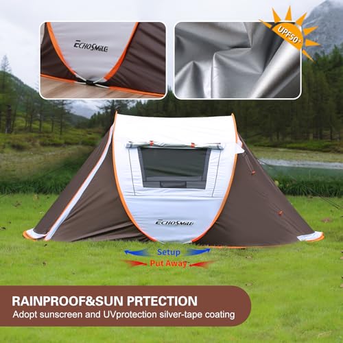 EchoSmile Instant Pop Up Tent, Water Resistant, Portable with Carry Bag E656