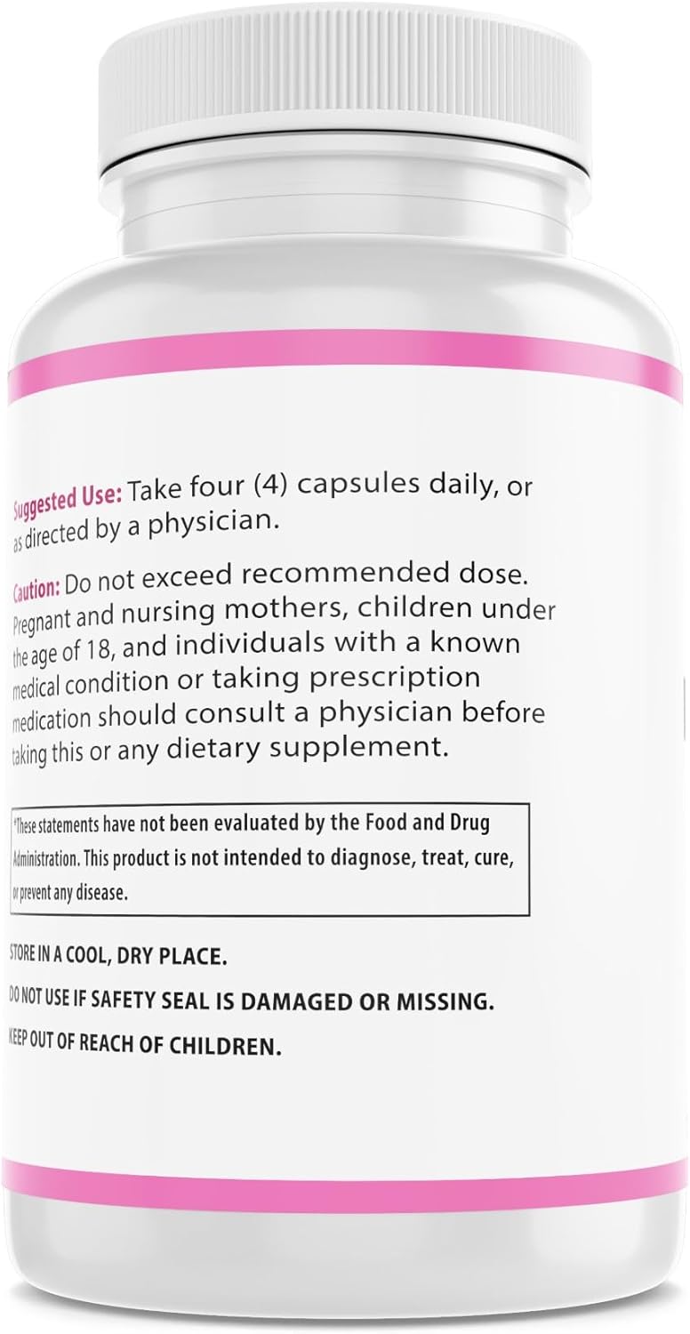 Myo & D-Chiro Inositol Supplement with Folate and Vitamin D, 120 Capsules S3612