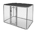 MidWest Homes for Pets Chain Link Portable Kennel with a Sunscreen, 6L x 4W x 4H Feet, K9 Kennel K9644