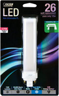 Feit Electric PL26E/H/841/LED LED PL Horizontal Recessed,1100 lm, 26W Equivalent, GX24Q-3 Base, 4100k
