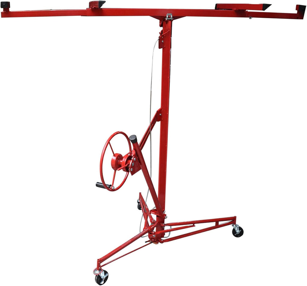 16FT Drywall Lift Sheetrock Lift Rolling Panel Hoist Jack Lifter Fit for Drywall Panels