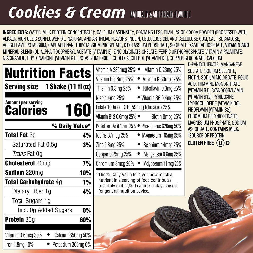 Premier Protein High-Protein Shake, Cookies & Cream, 132 Fl Oz P3914