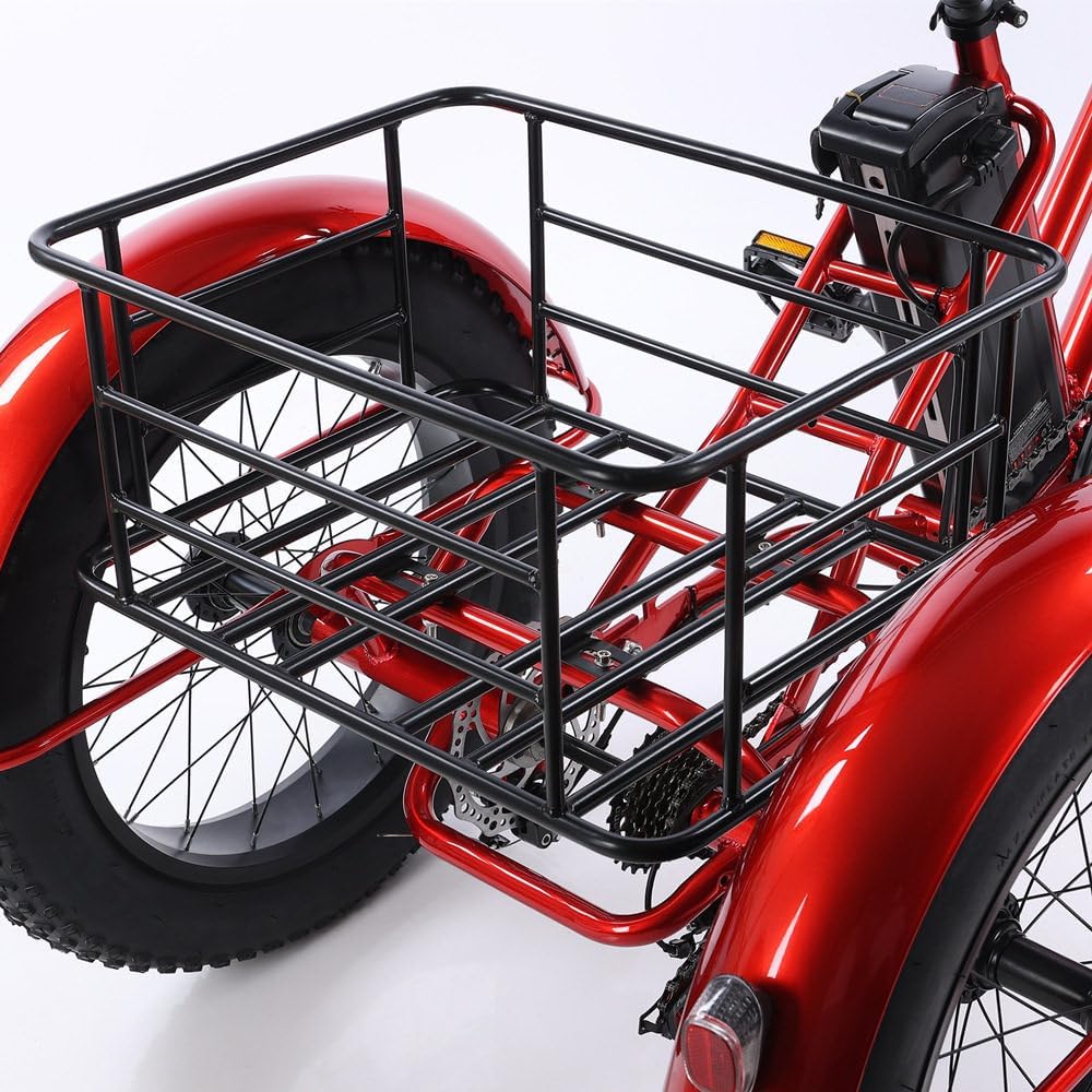 7-Speed All Terrain Fat Tire Trike 26/24 Inch with Cargo Basket A32128