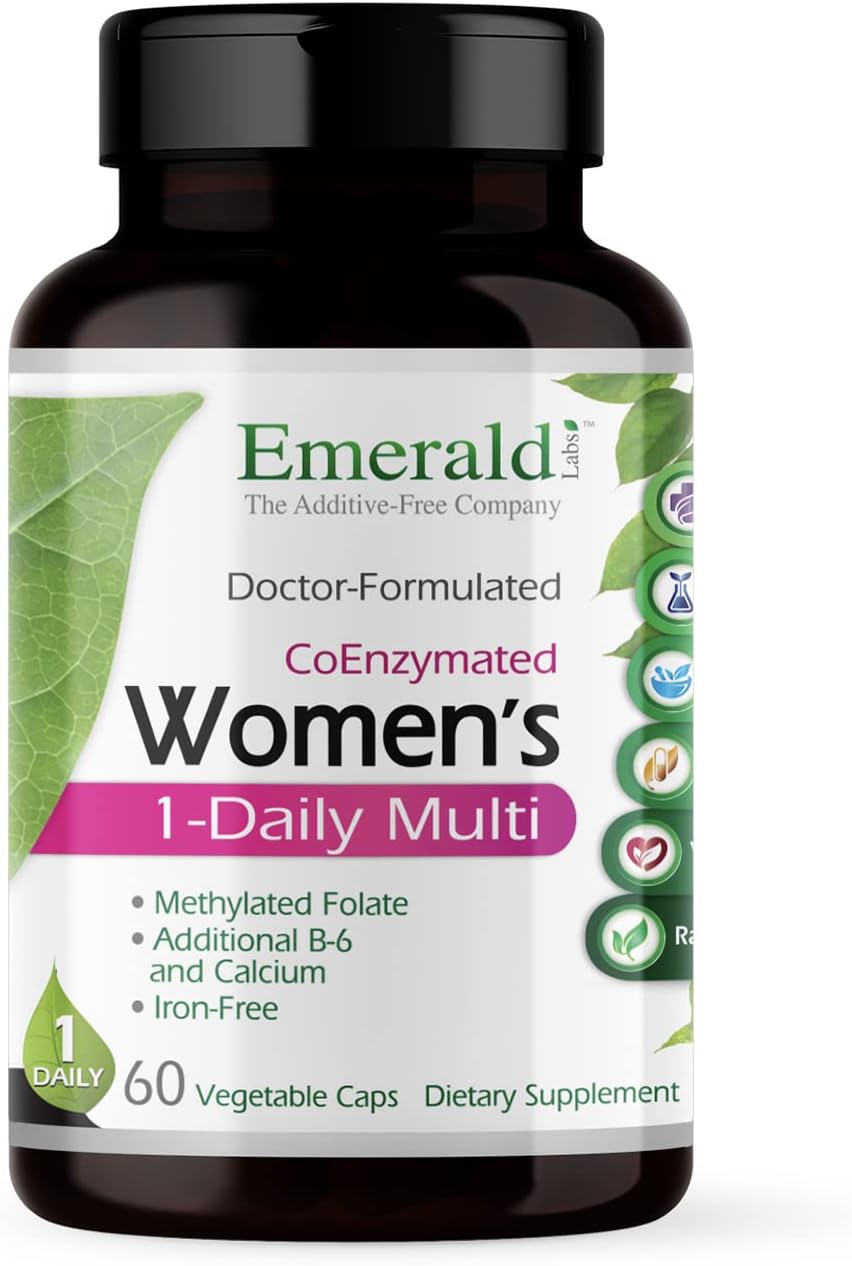 EMERALD LABS Women's & Men's 1-Daily Multi 60 Capsules Multivitamin Q6743