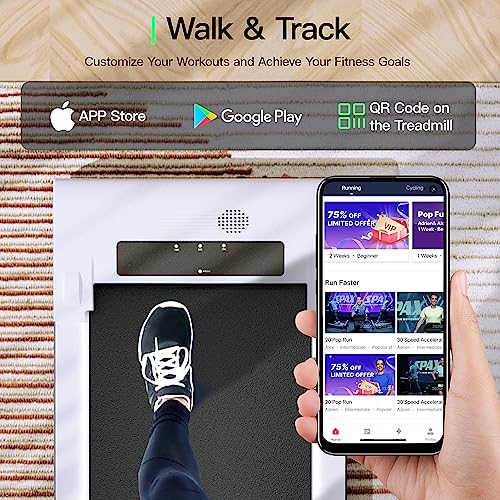UMAY 512 Walking Pad, Under Desk Treadmill with Remote Control and LED Display D548993