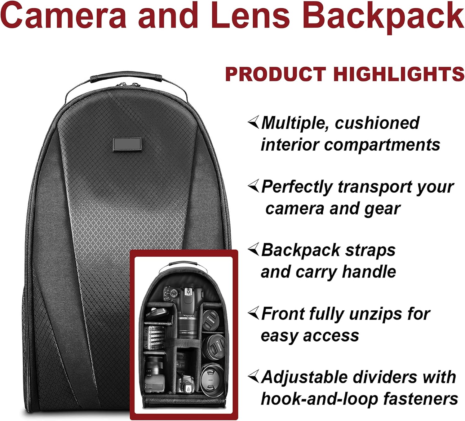 Canon EOS 2000D / Rebel T7 DSLR Camera with 18-55mm + 75-300mm Lenses, 128GB Card, Tripod & Accessories (Renewed) X1870