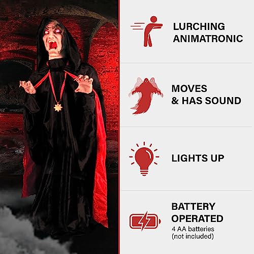 Haunted Hill Farm 5.9 ft Animatronic Lurching Woman by Tekky S393