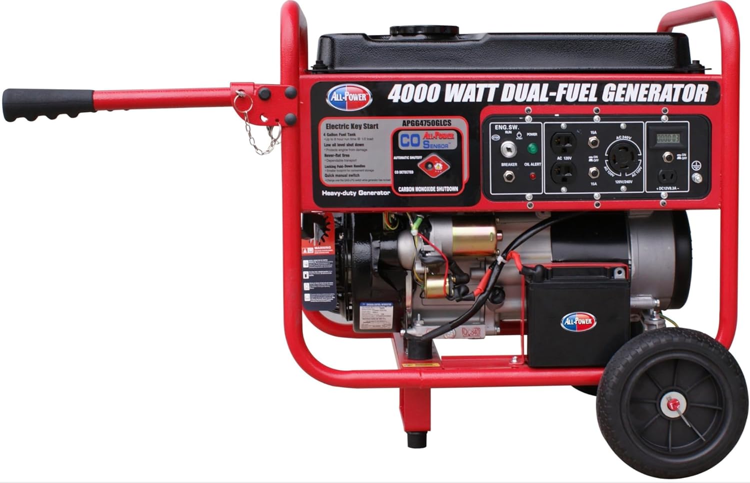 All Power APGG4000 4000-Watt Gasoline Portable Generator with Electric Start T651