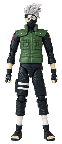 BANDAI Anime Heroes Naruto Action Figure Hatake Kakashi 17cm with Accessories S650136