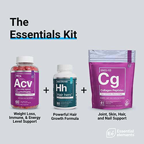 Essential Elements Hair Hero Hair Supplement with 5000 mcg Biotin V7945