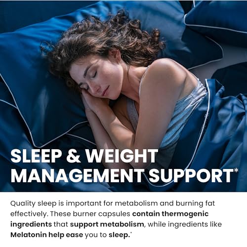 Night Time Fat Burner Hunger Suppressant & Carb Blocker, 120 Pills V116