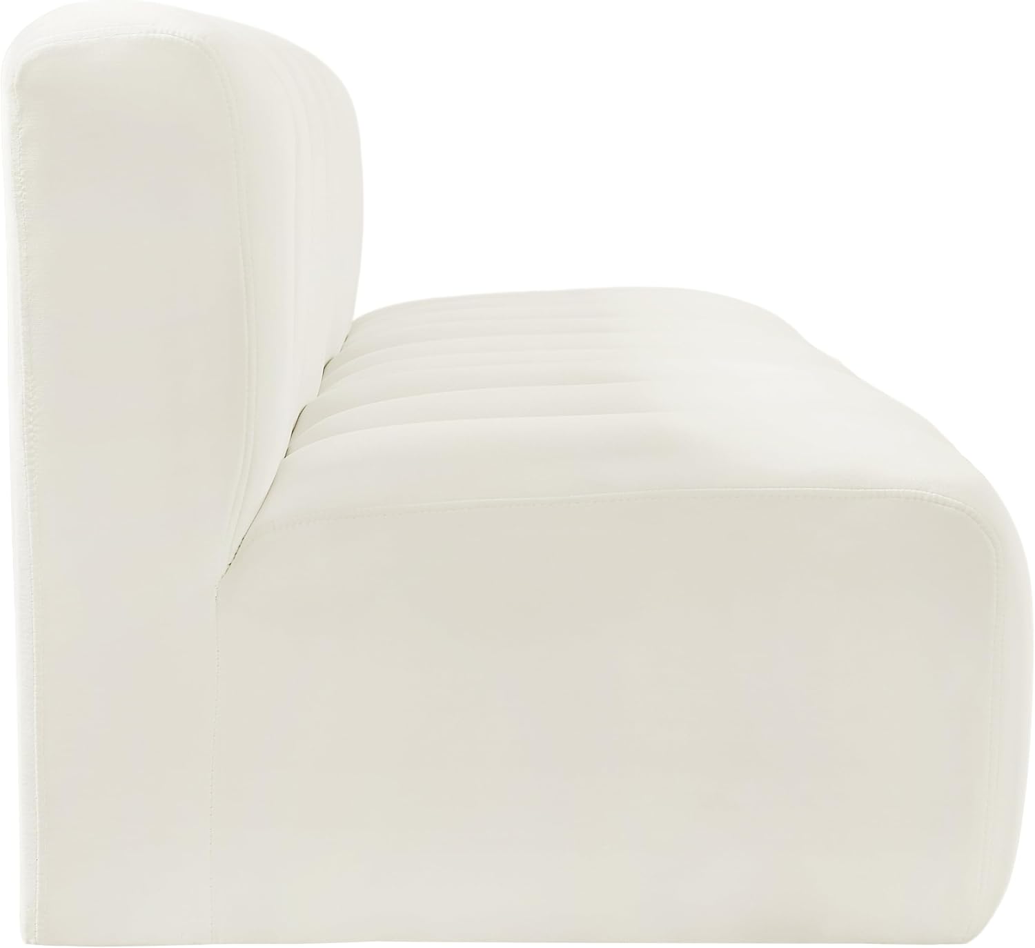 Meridian Furniture Arc Modern Velvet Modular Sofa, Cream R2997