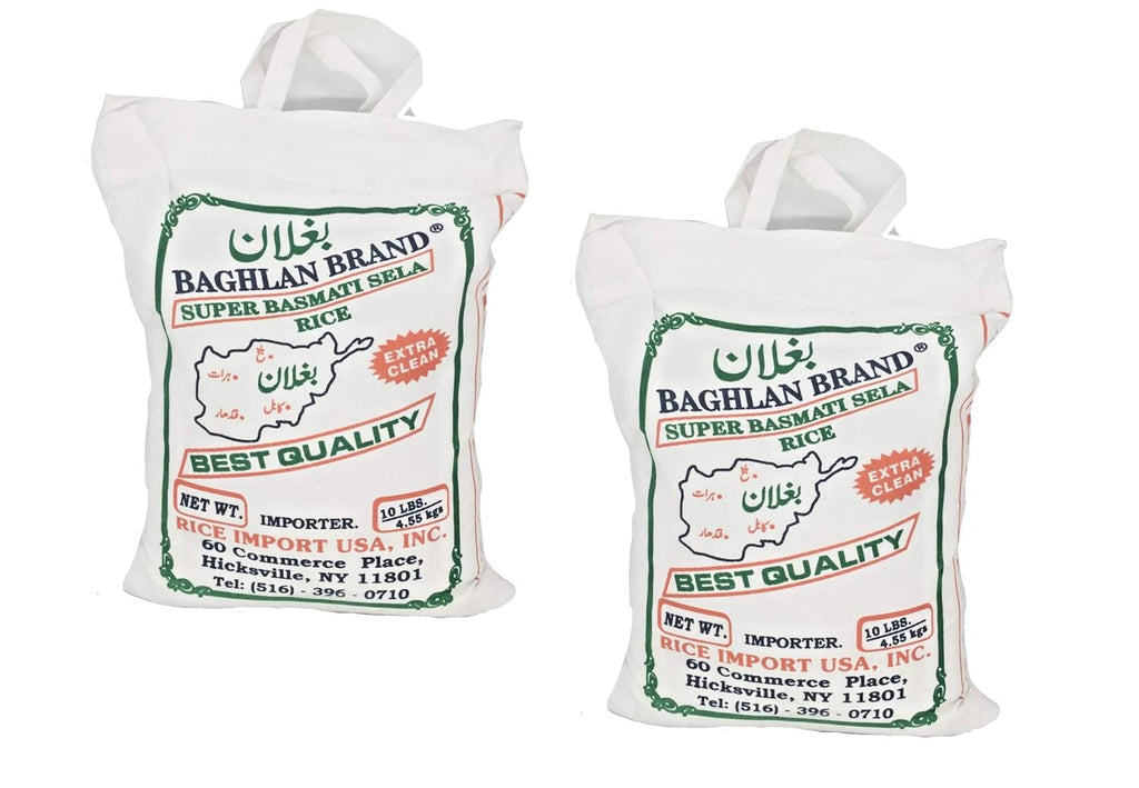 Super Basmati Sela Rice Extra Clean 2 Bags 10 Lbs each