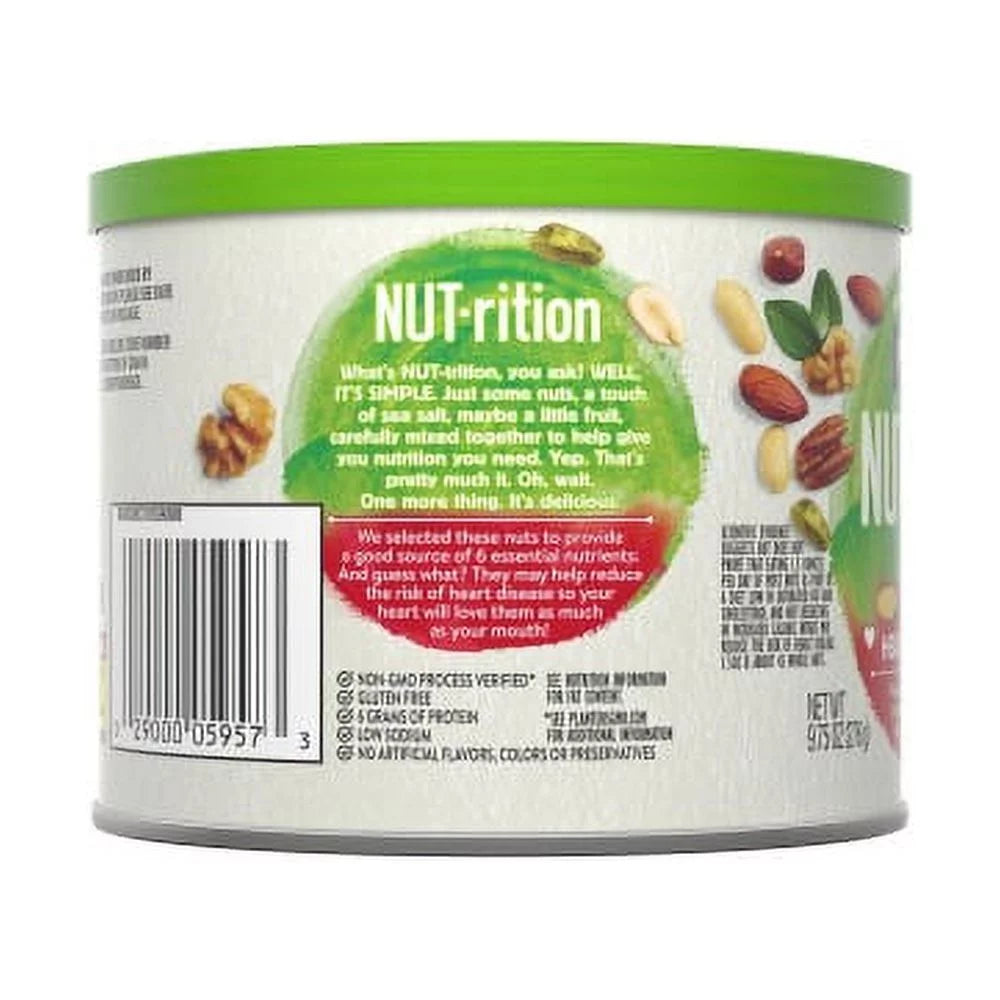 Planters NUT-rition Heart Healthy Mix Resealable Container, 9.75 oz V9108