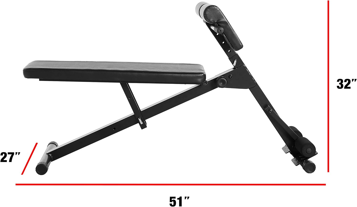 CAP Barbell Hyperextension Ab Bench, Black M23113