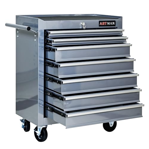 5-Drawer Rolling Tool Cart with Wheels, Black V51953