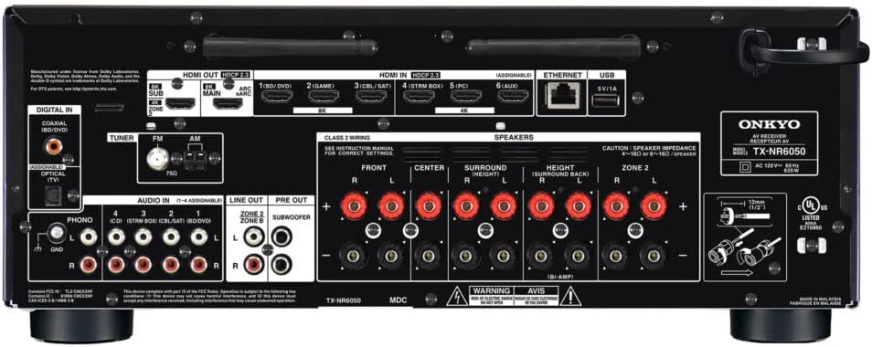 Onkyo TX-NR6050 7.2-Channel Network AV Receiver I902