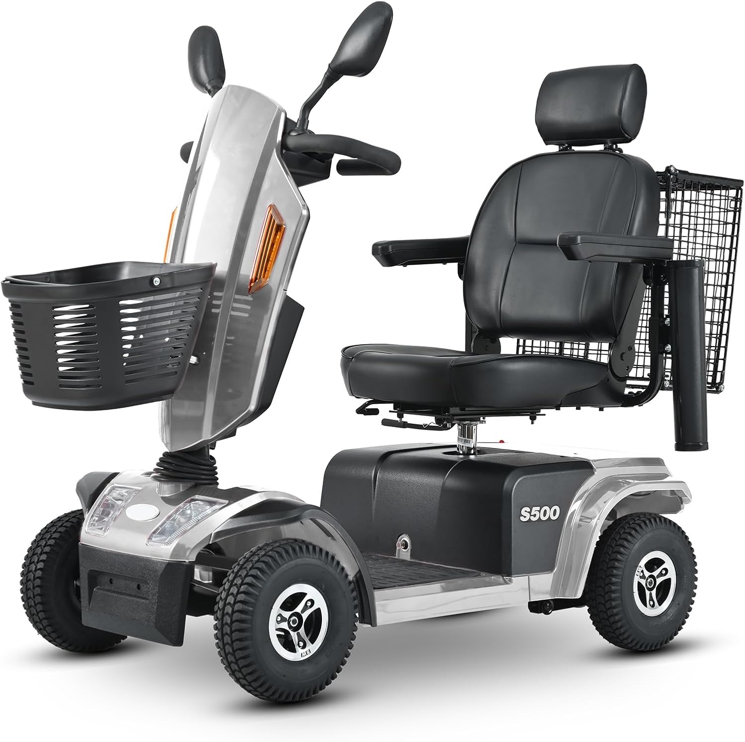 Tamco Mobility Scooter, 4 Wheel Electric Mobility Scooters for Adults Seniors - 350lbs Capacity, All Terrain Recreational Mobility Scooter for Travel (Grey)