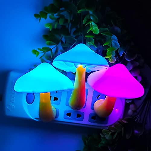 AUSAYE 4 Pack Plug in Mushroom LED Night Light for Bedroom R30736