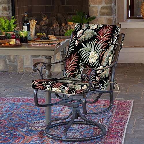 ARDEN Outdoor Dining Chair Cushion 20 x 20 in Weather-Proof Fade Resistant Sapphire Blue J523