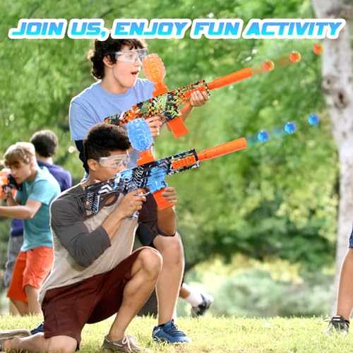 2 Pack Gel Splatter Blasters, Electric Auto Splatter Ball Toy for Ages 12+ M1927