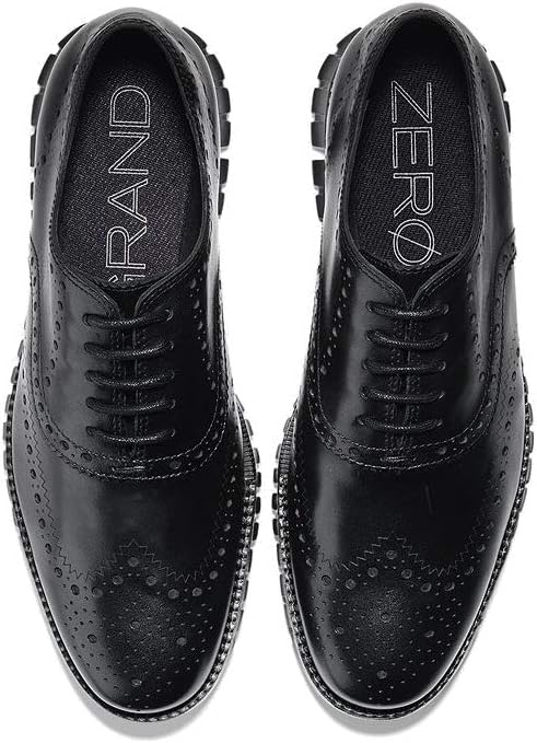 Cole Haan Men's Zerogrand Wing OX Leather Oxford, Black, 13 Wide K9425